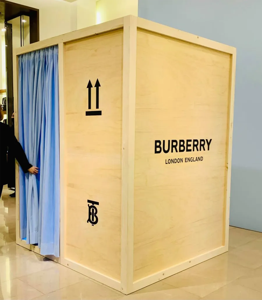 burberry photo booth