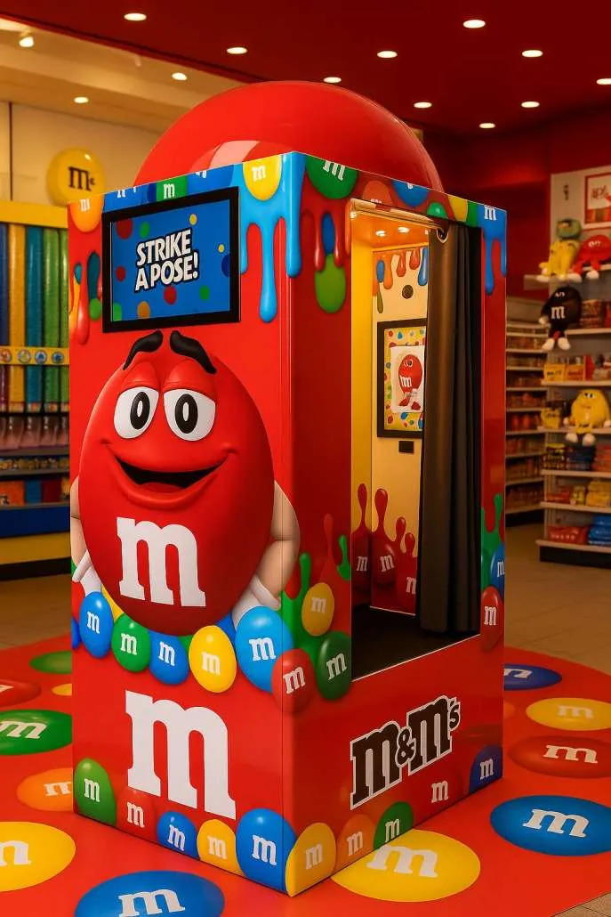 custom enclosed activation booth